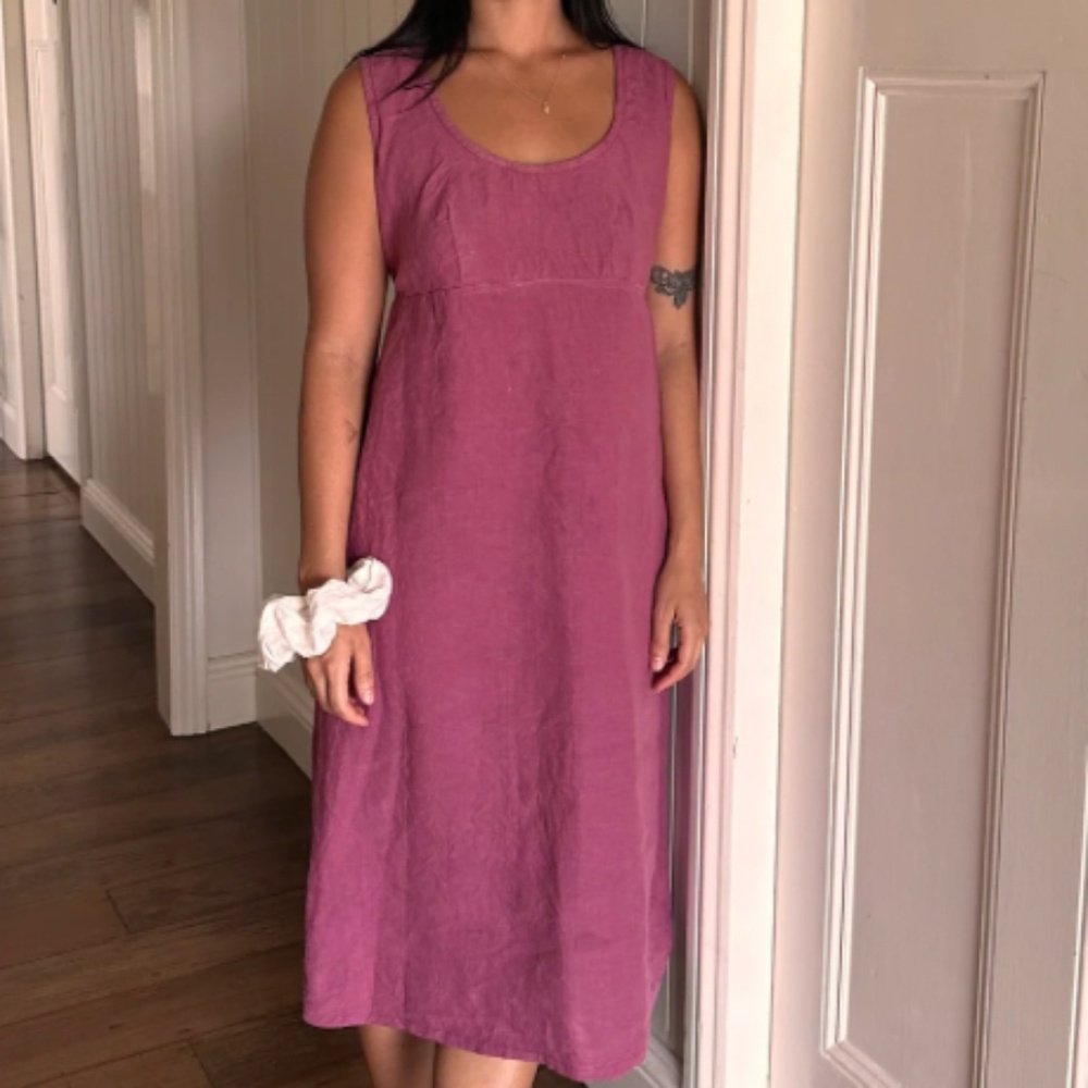 For Maisey Sunday Sleeveless Dress in Mulberry.